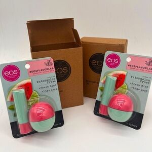 EOS Brand 4 Lip Balms Watermelon, Mint Zest 2 packs. MSRP $22 SEALED​​​
